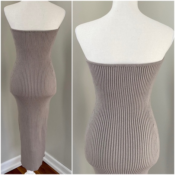 Zara KNIT MIDI DRESS - Picture 7 of 12